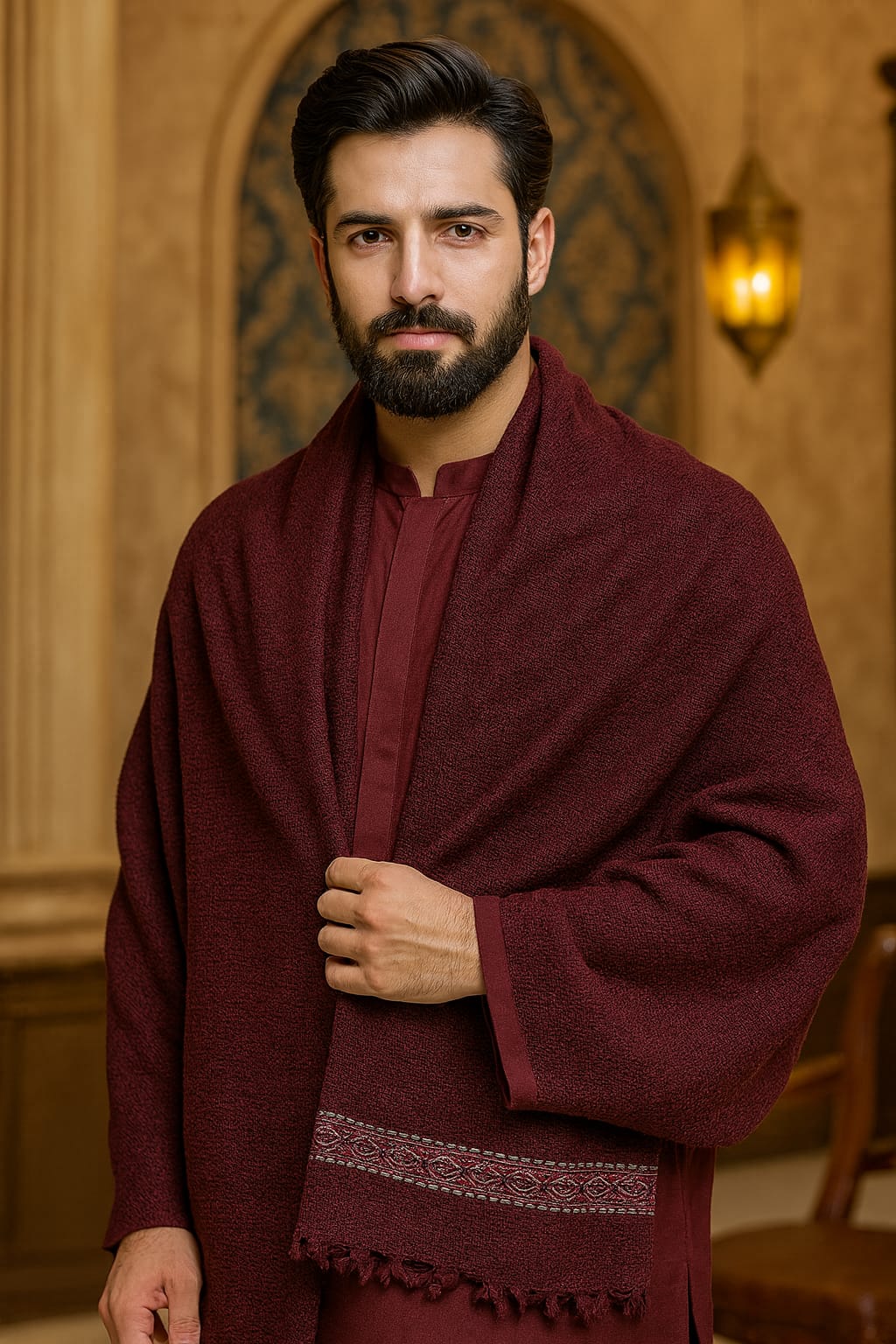 Men's Wool Shawl