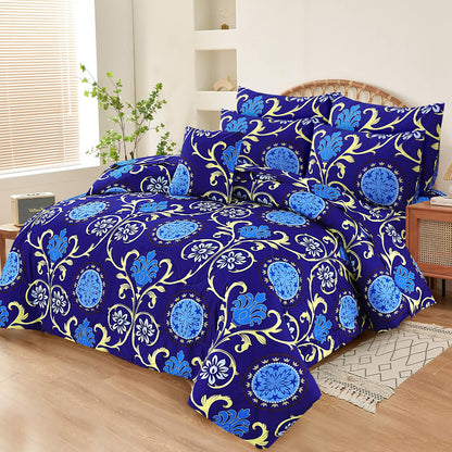 Luxury 7pcs Summer Comforter Set – Soft Micro Cotton Bedding with Bedsheet & Pillow Covers
