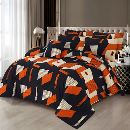Luxury 7pcs Summer Comforter Set – Soft Micro Cotton Bedding with Bedsheet & Pillow Covers