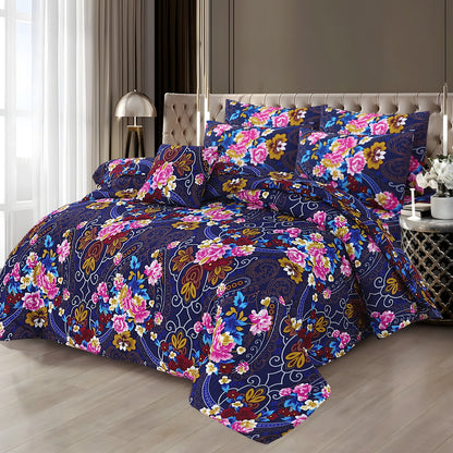 Luxury 7pcs Summer Comforter Set – Soft Micro Cotton Bedding with Bedsheet & Pillow Covers