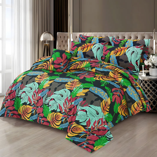 Luxury 7pcs Summer Comforter Set – Soft Micro Cotton Bedding with Bedsheet & Pillow Covers