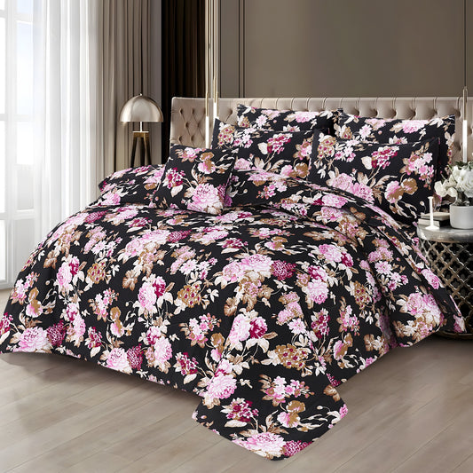 Luxury 7pcs Summer Comforter Set – Soft Micro Cotton Bedding with Bedsheet & Pillow Covers