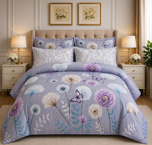6pcs Comforter Set (Pure Cotton Stuff)