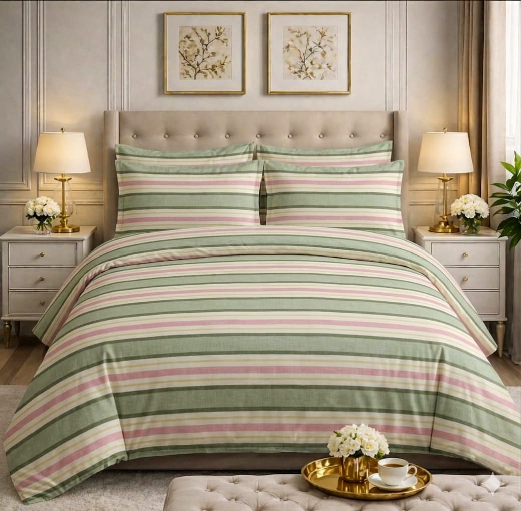 6pcs Comforter Set (Pure Cotton Stuff)
