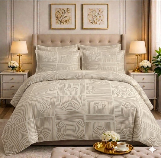 6pcs Comforter Set (Pure Cotton Stuff)