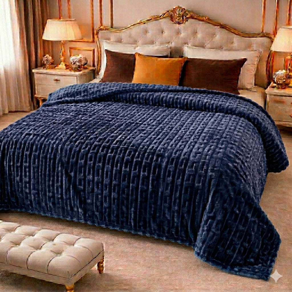 Ultra Soft Emb Fleece Blanket