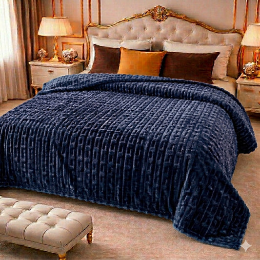 Ultra Soft Emb Fleece Blanket