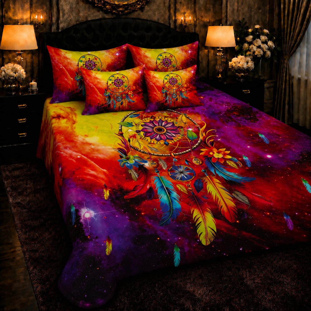 5 PCS Crystal Cotton Digital Bed Sheet Collection