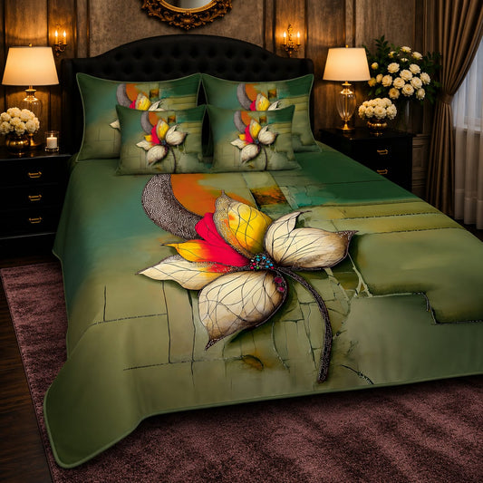 5 PCS Crystal Cotton Digital Bed Sheet Collection