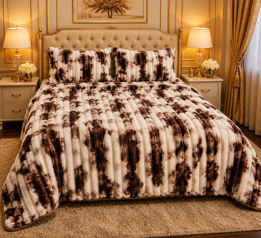 Ultra Soft Rabbit Embossed Fleece Blanket