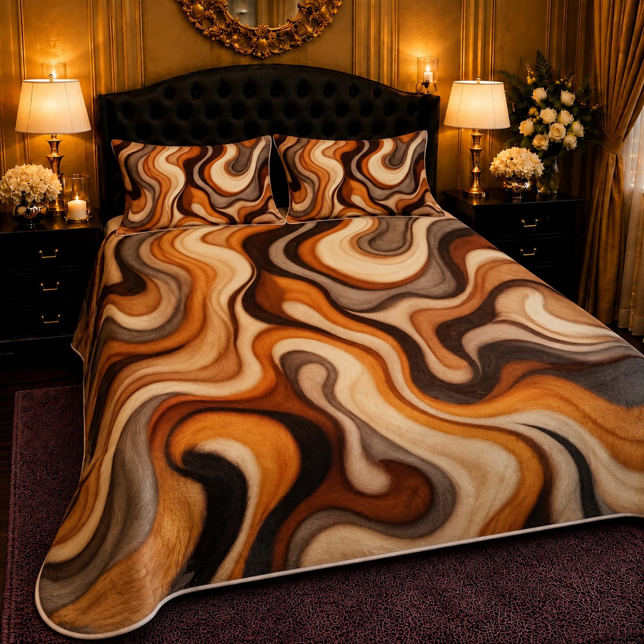 3PCS Crystal Cotton Digital Bed Sheet Collection