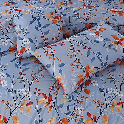 Luxury 7pcs Summer Comforter Set – Soft Micro Cotton Bedding with Bedsheet & Pillow Covers