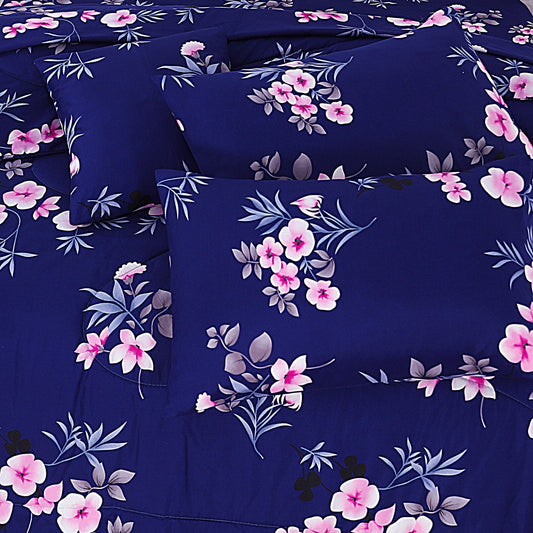 Luxury 7pcs Summer Comforter Set – Soft Micro Cotton Bedding with Bedsheet & Pillow Covers