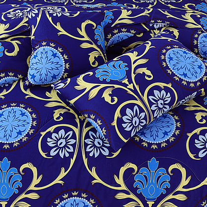 Luxury 7pcs Summer Comforter Set – Soft Micro Cotton Bedding with Bedsheet & Pillow Covers